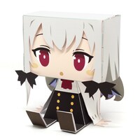 月刊コミックキューン8月号に付属するソフィーのグラフィグ。グラフィグはノリやハサミを使わずに組み立てることができる、四角いフォルムが特徴のペーパートイだ。