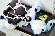 アニメ「ふたりはプリキュア」をモチーフにしたランジェリーセット。