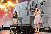 第8回「僕たちは新作アニメのプロモーション映像を3時間かけて一気観したらどのくらいつづきをみたくなるのだろうか?」イベントの様子。左から鈴木愛奈、大森日雅。