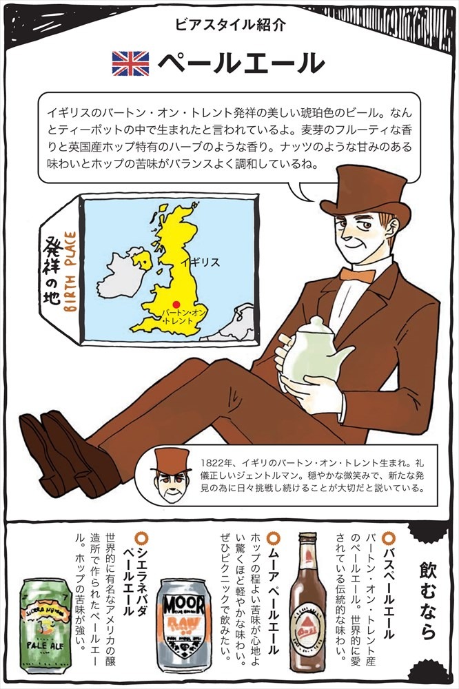 ペールエールの紹介ページ。