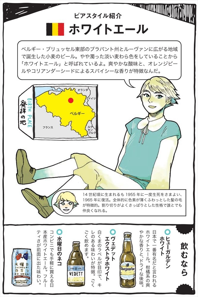 ホワイトエールの紹介ページ。