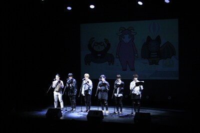 「マイナビバイト presents 『働くお兄さん！の2！』先行上映会」の朗読劇の様子。