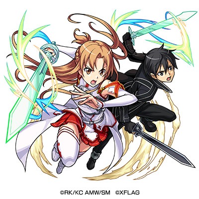 「閃光のアスナ＆黒の剣士キリト ★6」