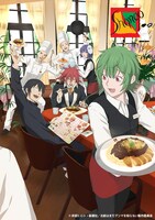 アニメ「お前はまだグンマを知らない」とレストラン・シャンゴのコラボイラスト。