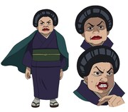 橘U子演じる女将。