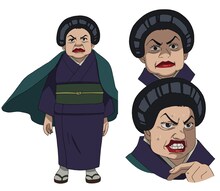 橘U子演じる女将。