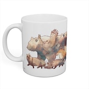 「クマたぬマグカップ」
