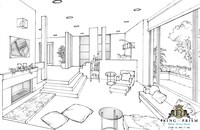 「KING OF PRISM -Shiny Seven Stars-」より、十王院カケルの実家の設定画。