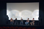 「影鰐 LIVE 上映 2.8 猿楽ナイトツアー」トークショーの様子。