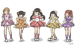 ベボガ！ニューシングル詳細判明、ぺろりん先生の衣装デザイン画を公開