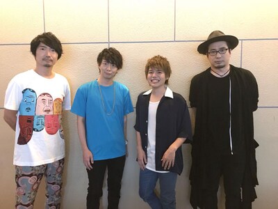 左から小西克幸、木村良平、内田雄馬、安元洋貴。