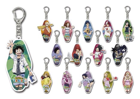 限定グッズのトレーディングアクリルキーホルダー。