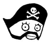 空知英秋による「ジャンプ海賊マーク」。(c)空知英秋/集英社