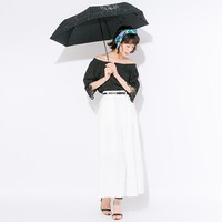 TRIGGERモデルの折りたたみ傘使用例。