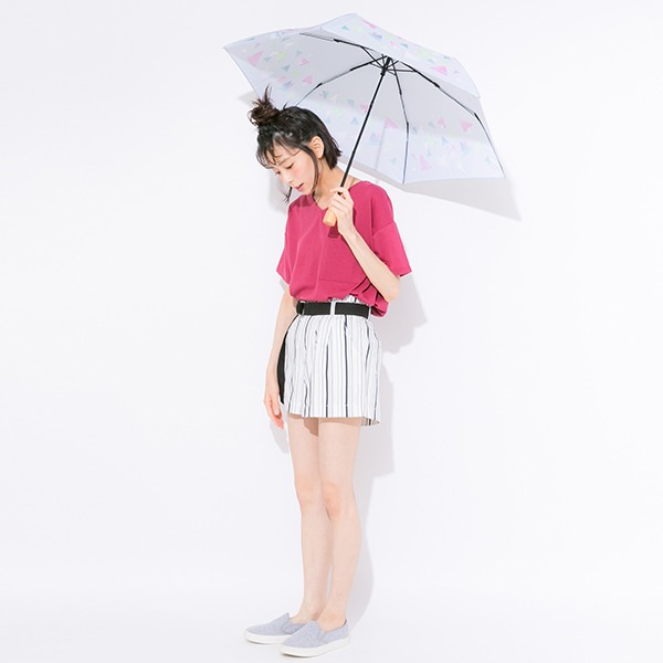 Re:valeモデルの折りたたみ傘使用例。