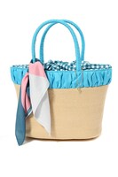 十龍之介モデルのかごバッグ。