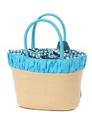 十龍之介モデルのかごバッグ。