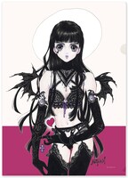 「いのまたむつみ展」クリアファイル付チケットのクリアファイル（表）。