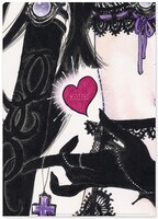 「いのまたむつみ展」クリアファイル付チケットのクリアファイル（裏）。