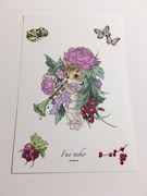 会場販売グッズの「ポストカード ふえねこ」。