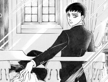 萩尾望都が描き下ろしたイラスト（八代目市川染五郎）。(c)萩尾望都/集英社