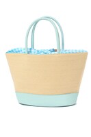 四葉環モデルのかごバッグ。