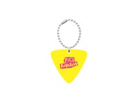 前売券特典のピック型キーホルダー。