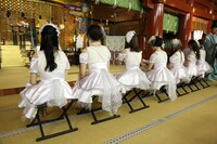 神田明神でのヒット祈願の様子。