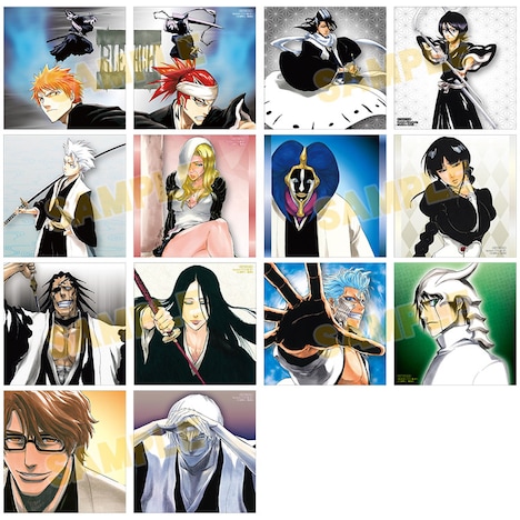 アニメイトで「BLEACHイラスト集 JET」を8月20日までに事前予約した人に配布される「両面イラストカード」の絵柄。