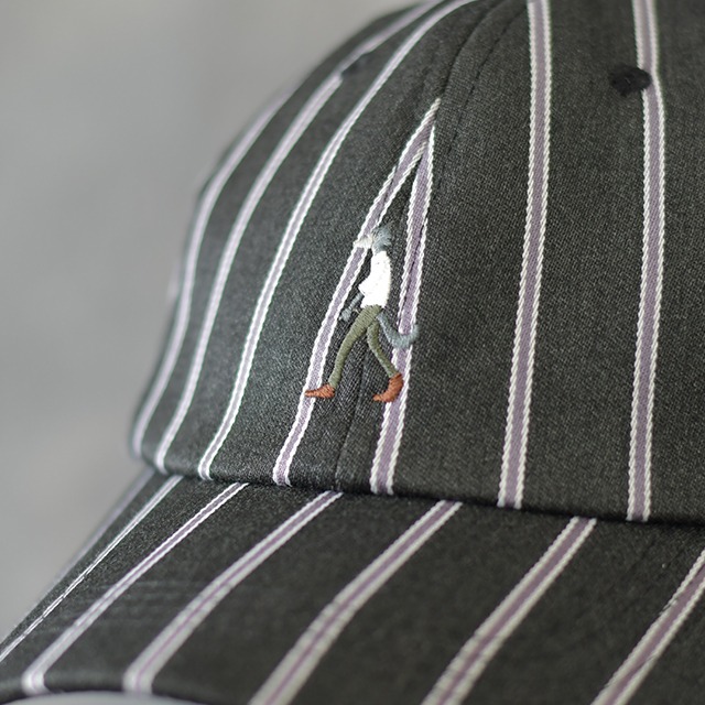 刺繍ローキャップ