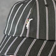 刺繍ローキャップ