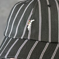 刺繍ローキャップ