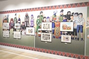 「NARUTO-ナルト-」の展示コーナー。(c)岸本斉史 スコット／集英社