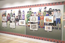 「NARUTO-ナルト-」の展示コーナー。(c)岸本斉史 スコット／集英社
