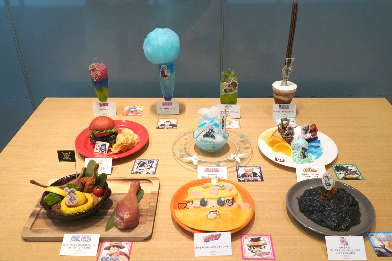 会場隣接のカフェ・Cafe THE SUNにて販売されるコラボカフェメニュー。