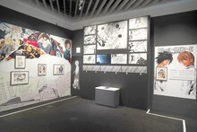 「DEATH NOTE」の展示コーナー。(c)大場つぐみ・小畑健／集英社