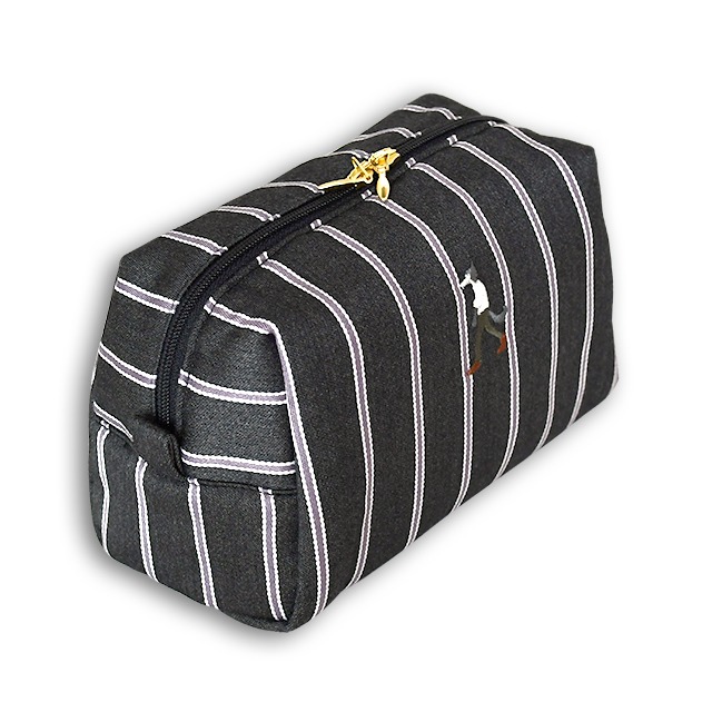 刺繍トラペーズポーチ