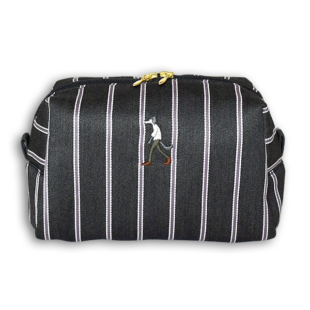 刺繍トラペーズポーチ