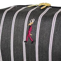 刺繍トラペーズポーチ