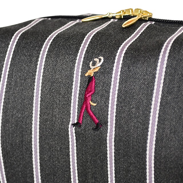 刺繍トラペーズポーチ