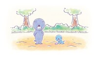 「ぼのちゃん」アニメ版のキービジュアル。