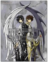 「コードギアス 反逆のルルーシュ」CLAMPイラスト キャンバスアート（ルルーシュ＆スザク）