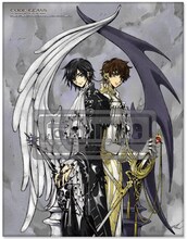 「コードギアス 反逆のルルーシュ」CLAMPイラスト キャンバスアート（ルルーシュ＆スザク）