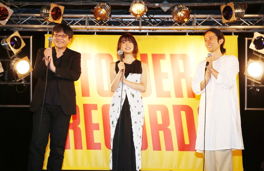 劇場アニメ「未来のミライ」サウンドトラック発売イベントの様子。