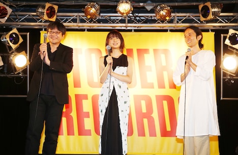 劇場アニメ「未来のミライ」サウンドトラック発売イベントの様子。