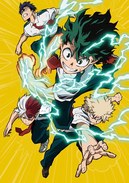 「僕のヒーローアカデミア」第3期Blu-ray / DVD1巻のジャケット。