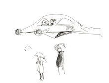 「岡崎京子を探せ▽ DOUBLLE KNOCKOUT 2049」ラフ