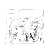 「岡崎京子を探せ▽ DOUBLLE KNOCKOUT 2049」ラフ