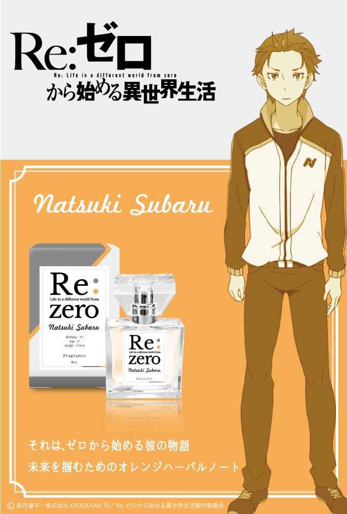 フレグランス「ナツキ・スバル」のポスター。