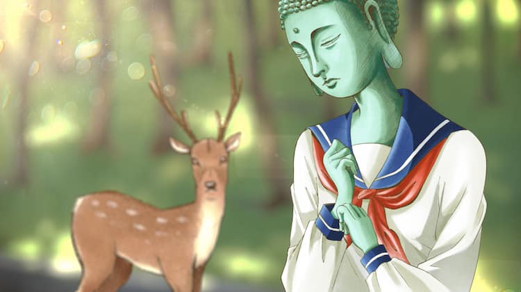 大仏顔jkと鹿の奈良コメディ1巻 小野友樹が一人二役で熱演したpvも 動画あり コミックナタリー